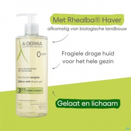Aderma Douchegel Overvet 500ml