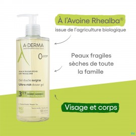 Aderma Douchegel Overvet 500ml