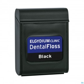 Elgydium Clinic Dental Floss Black 50m