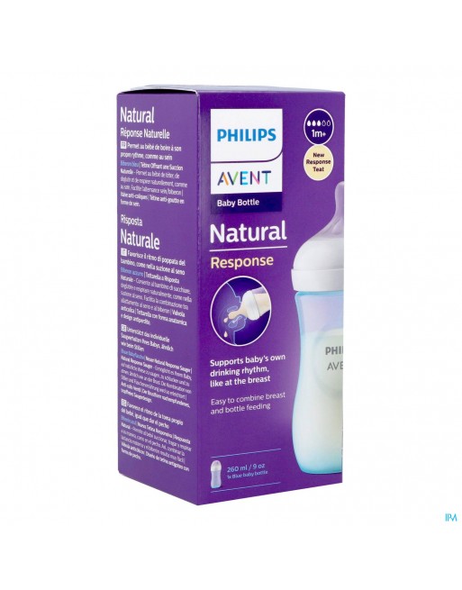 Philips Avent Natural 3.0 Biberon Bleu 260ml