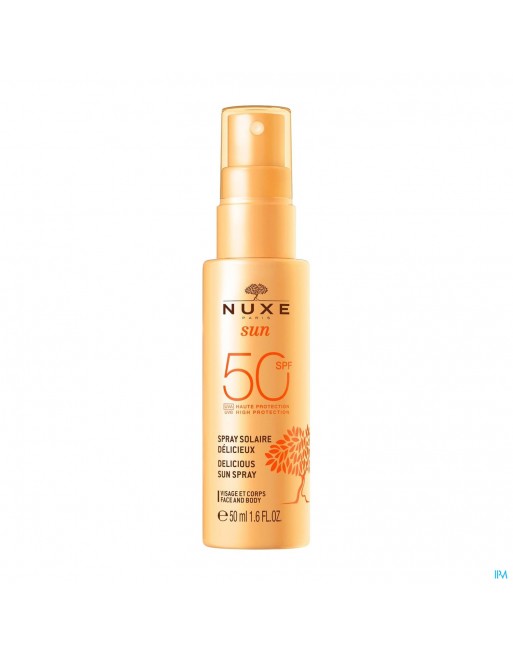 Nuxe Sun Heerlijk.zonnespray Gelaat&lic.spf50 50ml