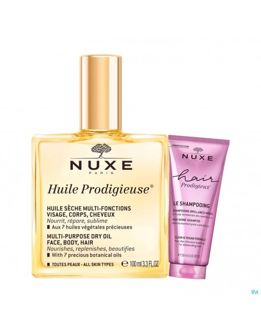 Nuxe Huile Prodigieuse Vapo 100ml+ Shampoo 30ml