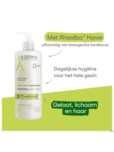 Aderma Douchegel Beschermende 500ml