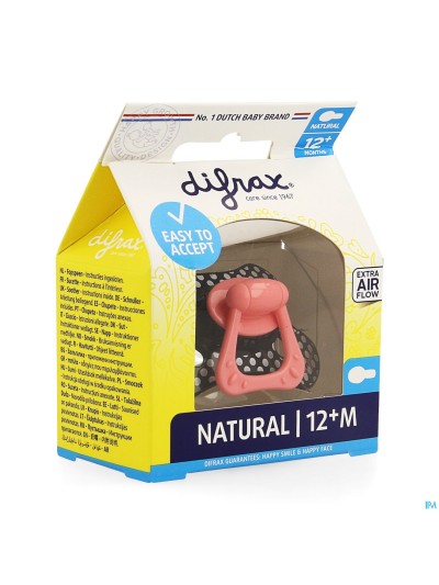 Difrax Sucette Natural 12+ M