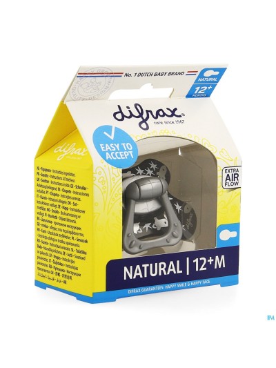 Difrax Sucette Natural 12+ M