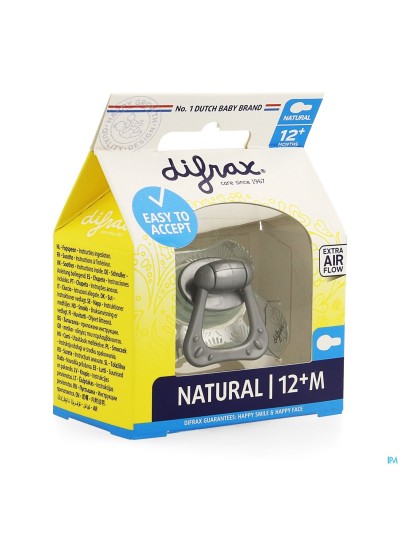 Difrax Sucette Natural 12+ M