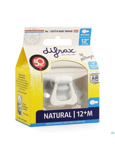 Difrax Sucette Natural 12+ M