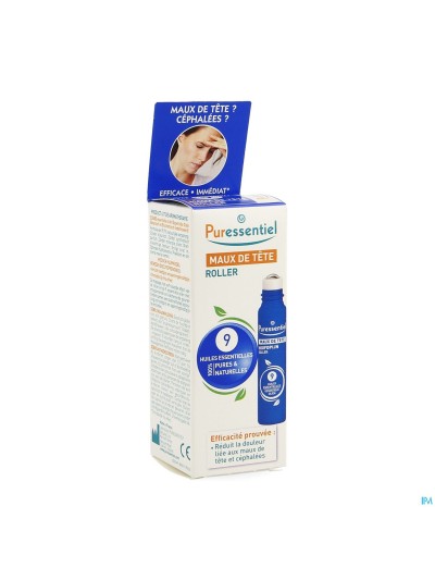 Puressentiel Roller Hoofdpijn 9 Ess Olie 5ml