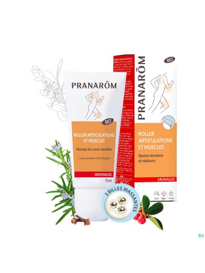 Aromalgic Roller Gewrichten&spieren Bio Eco 75ml