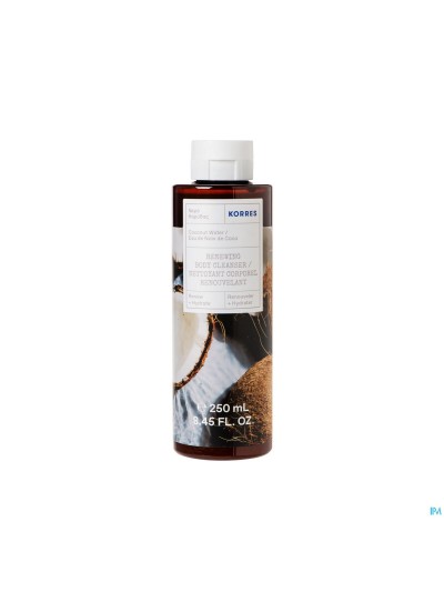 Korres Kb Gel Dche Nett. Corps Eau Noix Coco 250ml