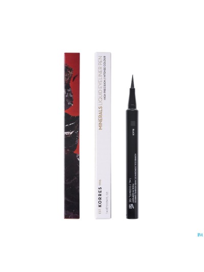 Korres Km Minerals Liquid Eyelin. Pen 01 Black 1ml