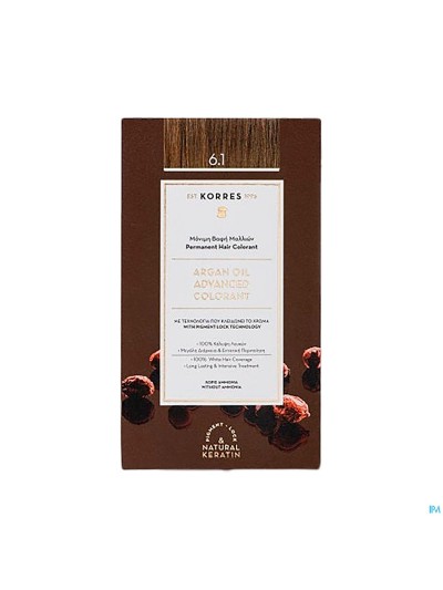 Korres Kh Arg.olie Haarkl.high Perf.ash Darkbl.6.1