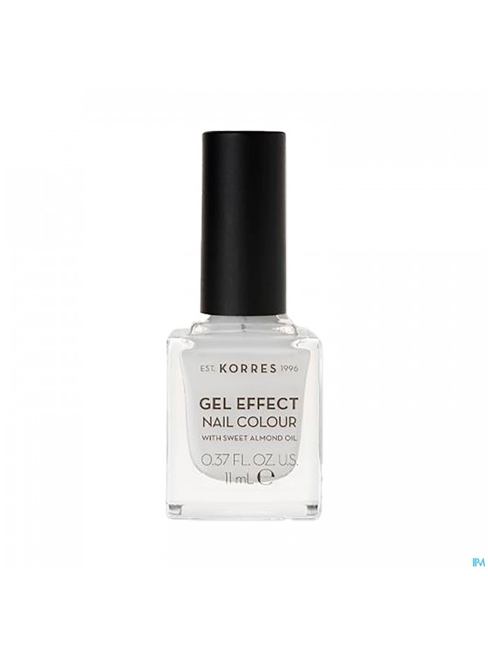Korres Km Gel Effect Nail 01 Blanc White 11ml