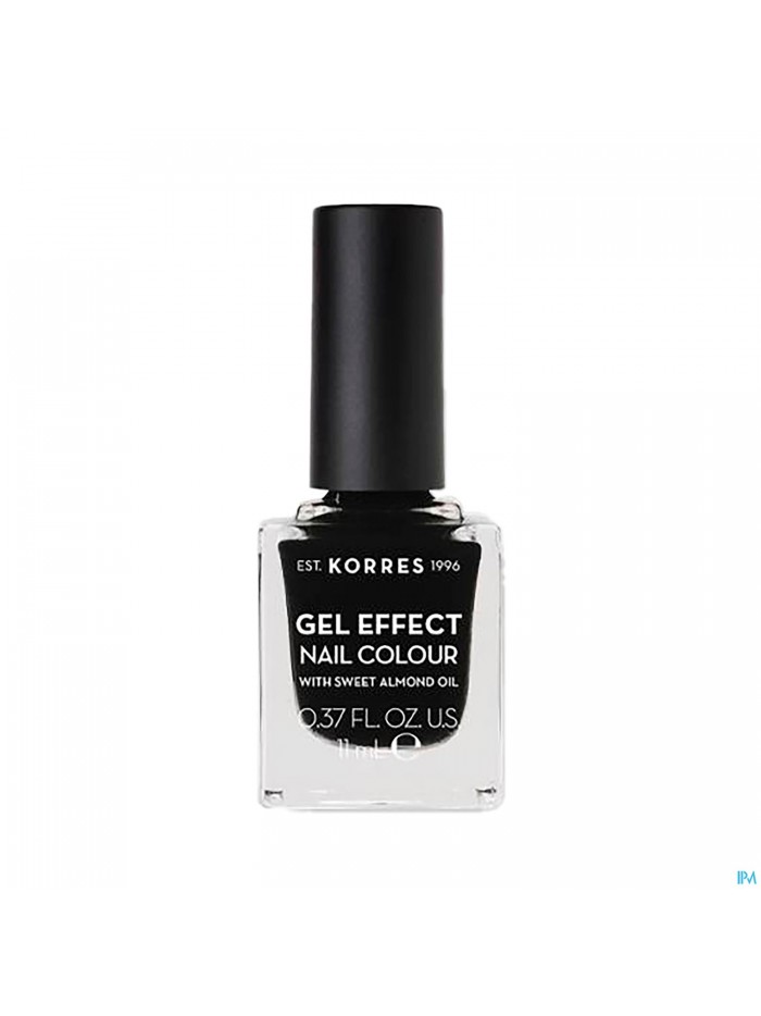 Korres Km Gel Effect Nail 100 Black 11ml