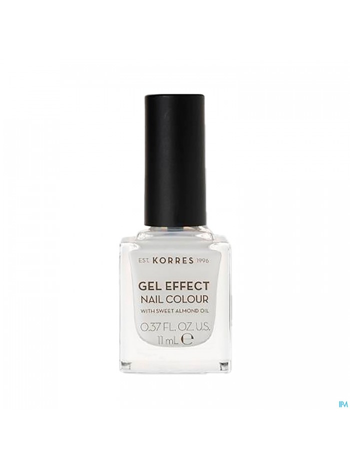 Korres Km Gel Effect Nail 02 Porcelain White 11ml