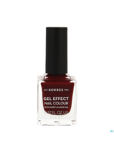 Korres Km Gel Effect Nail 59 Wine Red 11ml