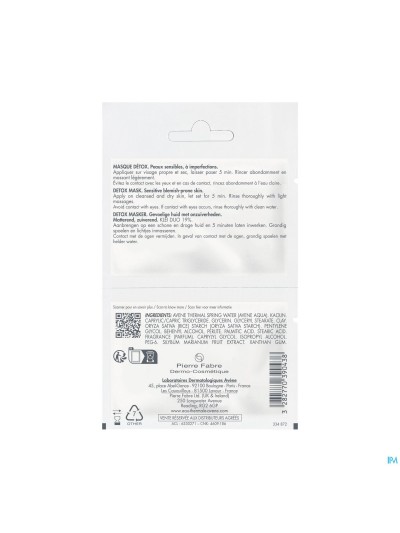 Avene Cleanance Masque Detox 2x6ml