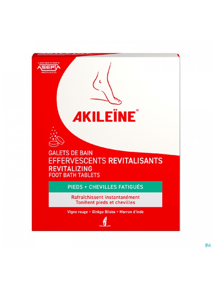 Akileine Galets Bain Efferv.revitalisants 6x20g