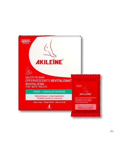 Akileine Galets Bain Efferv.revitalisants 6x20g