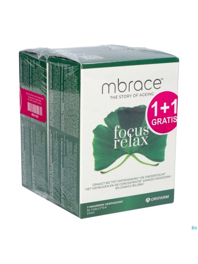 Mbrace Focus & Relax Comp 60x2 1+1 Gratuit