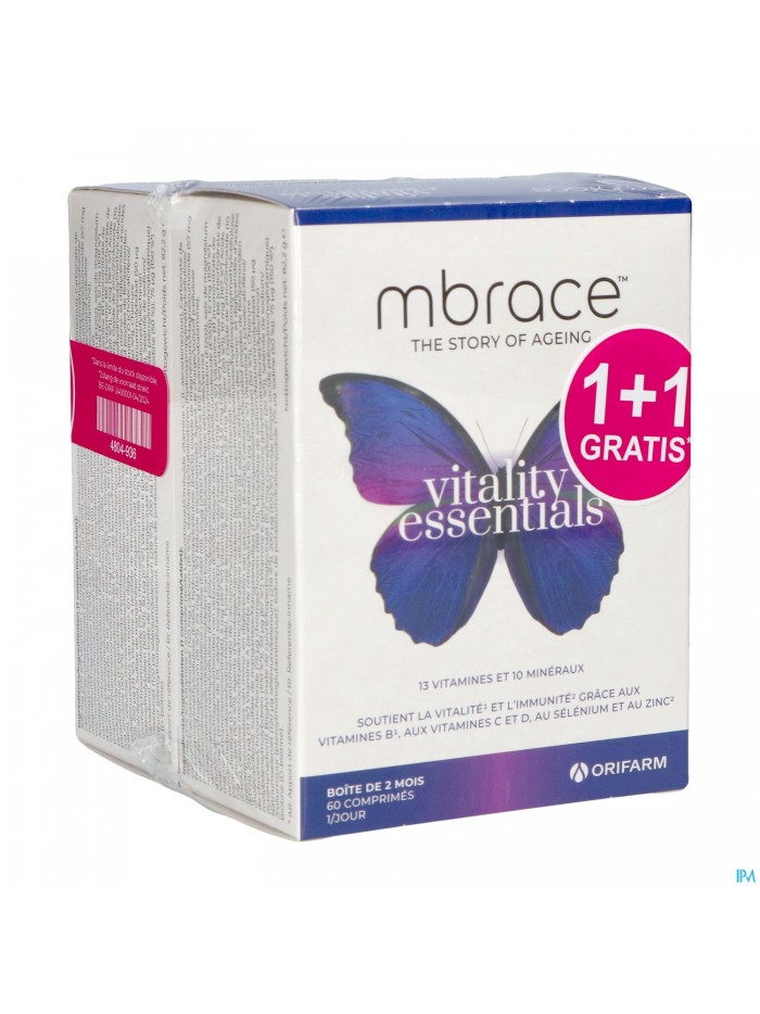 Mbrace Vitality Essentials Comp 60x2 1+1 Gratuit