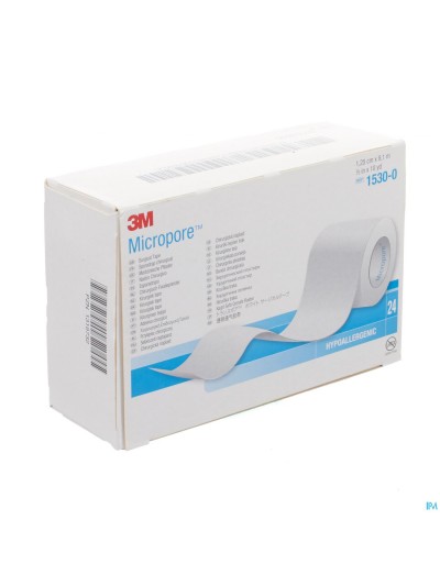 Micropore 3m Hechtpleister 12mmx9,14m Rol 24 1530