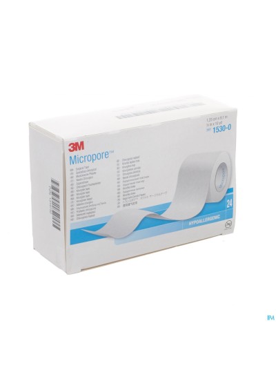 Micropore 3m Hechtpleister 12mmx9,14m Rol 24 1530