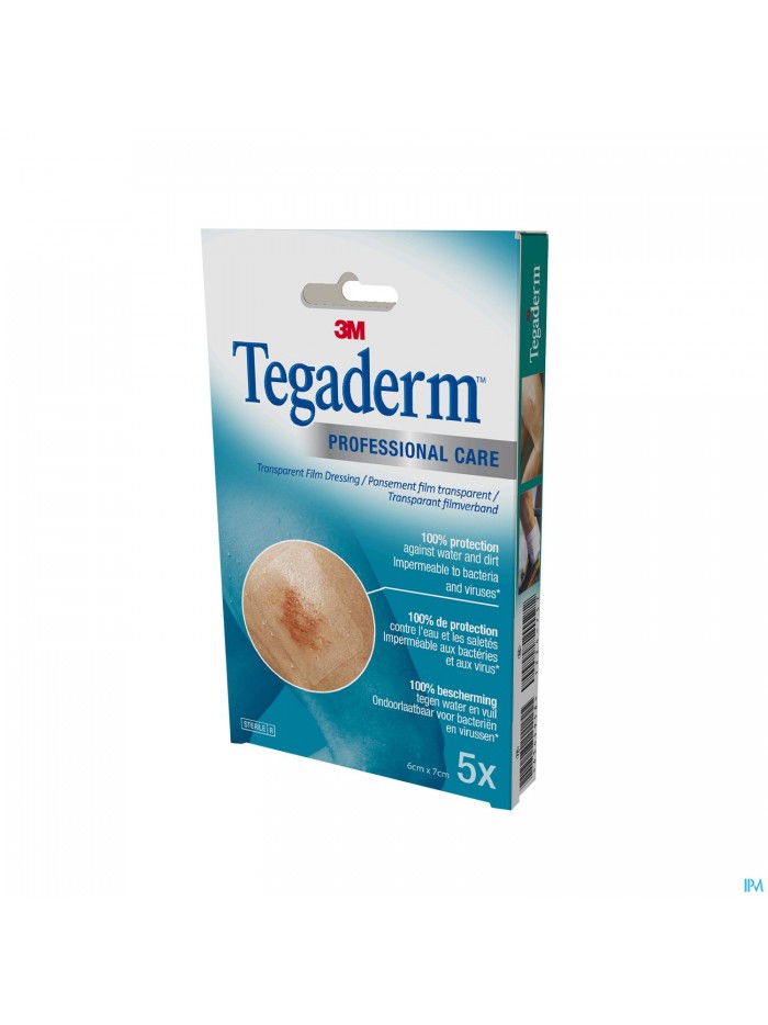 Tegaderm 3m Film Dressing Transp 6x 7cm 5 1624p