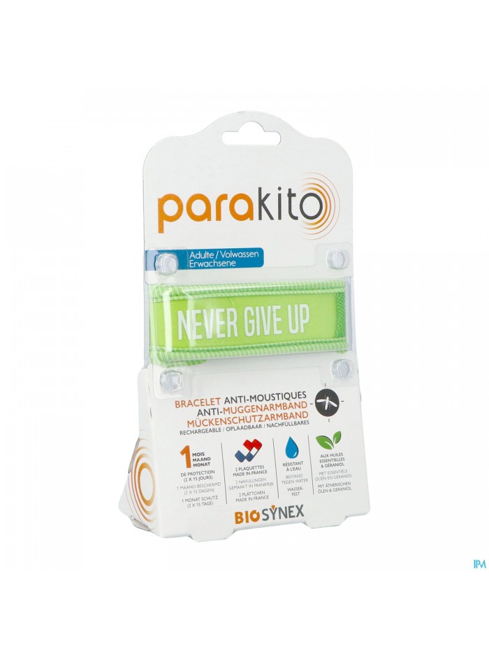 Para'kito Bracelet Adulte Never Give Up Vert