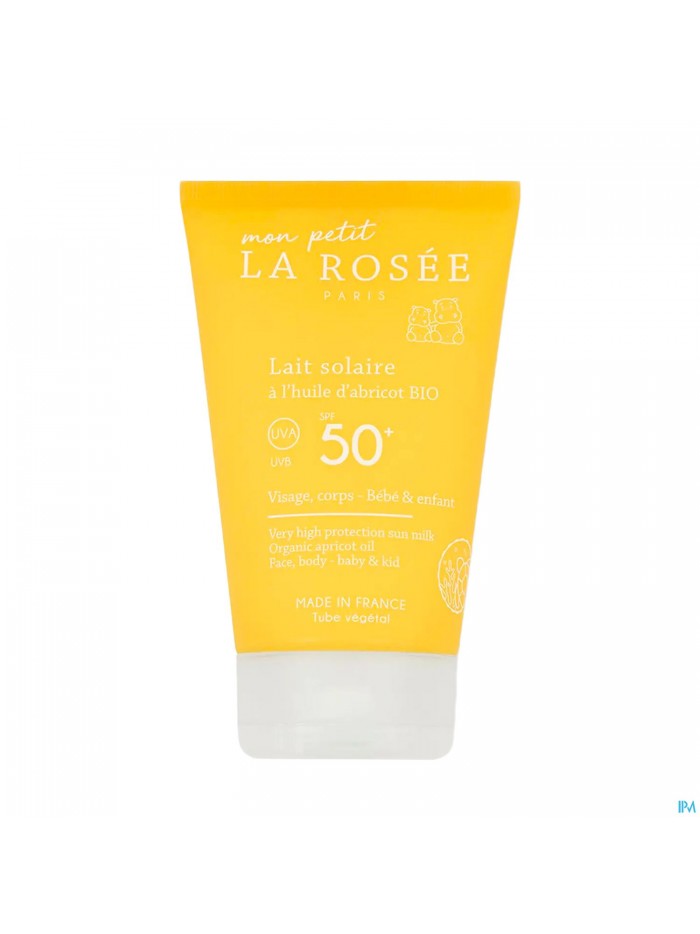 La Rosee Bb Lait Solaire Spf50+ Abricot Bio 125ml