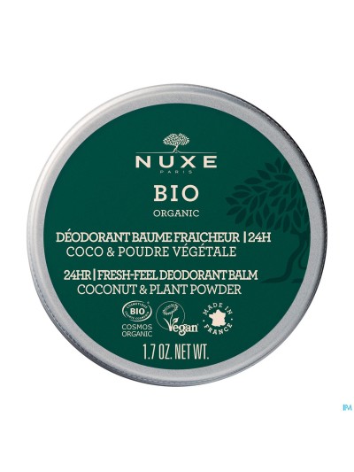 Nuxe Bio Deo Baume Fraicheur 24h Coco Poudre 50g