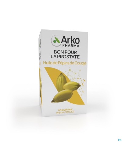 Arkogelules Huile De Pepins De Courge Caps 180