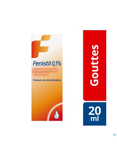 Fenistil 0,1% Sol Buvable 1mg/ml Gutt 20ml