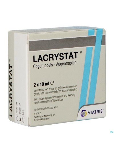 Lacrystat Collyre Fl 2x10ml Nf