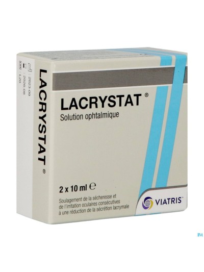 Lacrystat Collyre Fl 2x10ml Nf