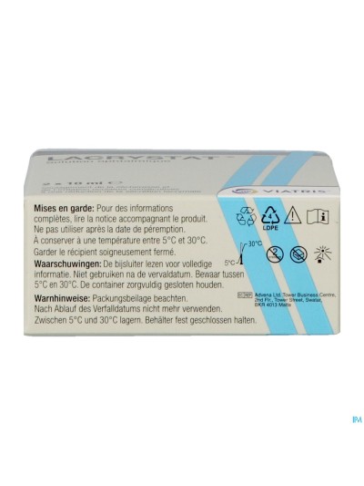 Lacrystat Collyre Fl 2x10ml Nf