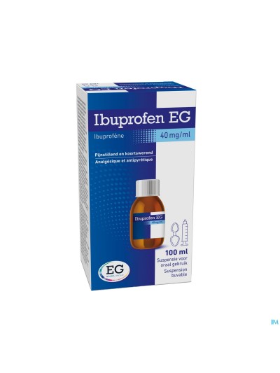Ibuprofen Eg 40mg/ml Susp Oraal Gebruik 100ml