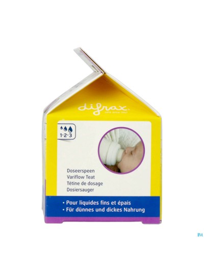 Difrax Flessenspeen Natural Wide 1-2-3 677