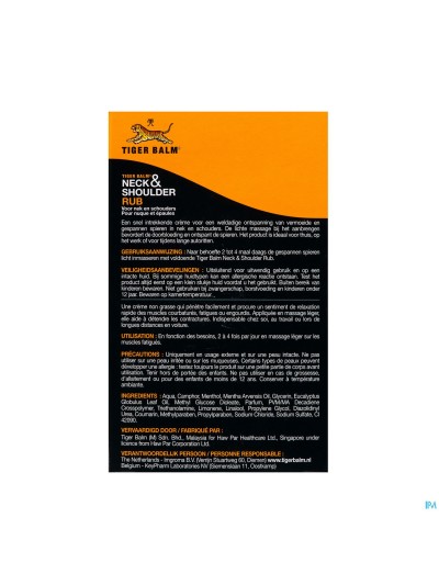 Tijger Balsem Neck&shoulder Rub Cr 50g