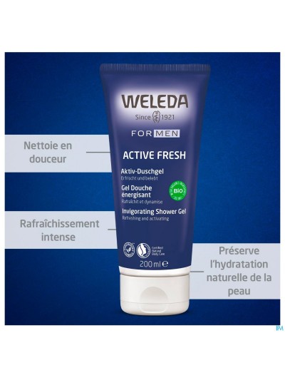 Weleda Gel Douche Energisant Homme Tube 200ml