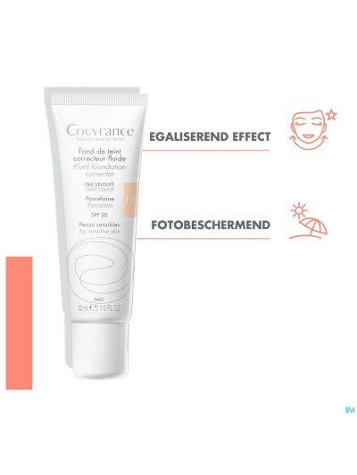 Avene Couvrance Fdt Correct. Fluide 1 Porcel. 30ml