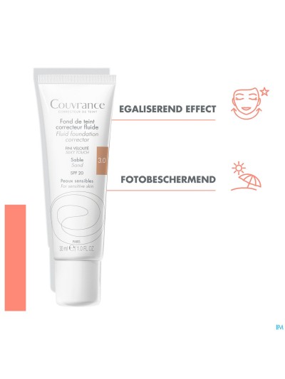 Avene Fond De Teint Fluide Sable Spf15 30ml - online bestellen