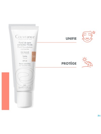 Avene Fond De Teint Fluide Sable Spf15 30ml - online bestellen