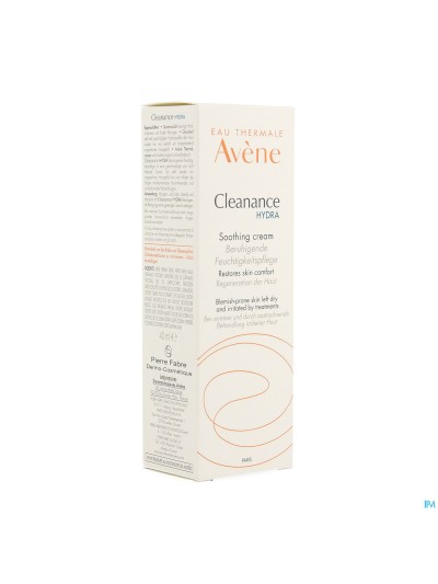 Avene Cleanance Hydra Creme Verzachtend Nf 40ml