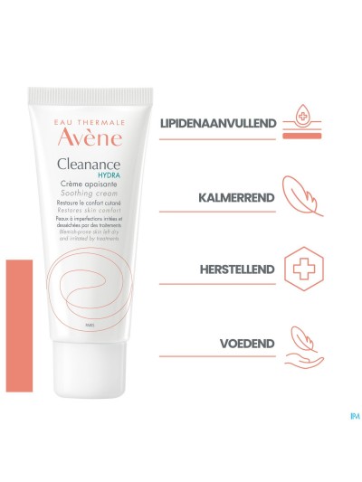 Avene Cleanance Hydra Creme Verzachtend Nf 40ml
