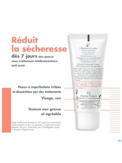 Avene Cleanance Hydra Creme Verzachtend Nf 40ml