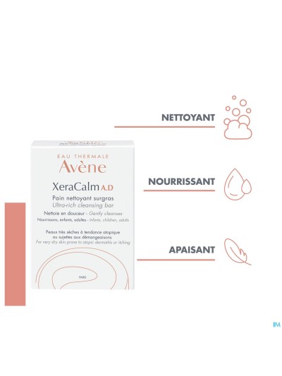 Avene Xeracalm A.d. Pain Nettoyant Surgras 100g