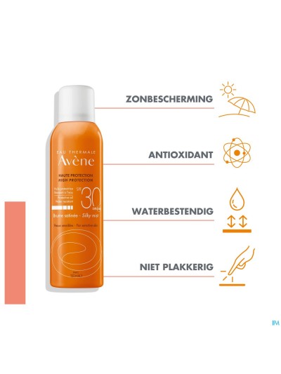 Avene Zonnemist Hoge Bescherming Ip30 150ml