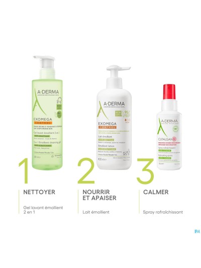 Aderma Exomega Control Reinigingsgel 2in1 200ml