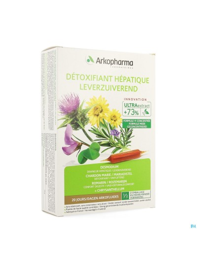 Arkofluide Detoxifiant Hepatique Amp 20x10ml